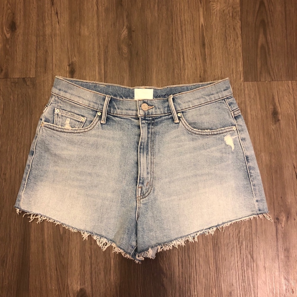 Mother denim x Miranda Kerr denim shorts